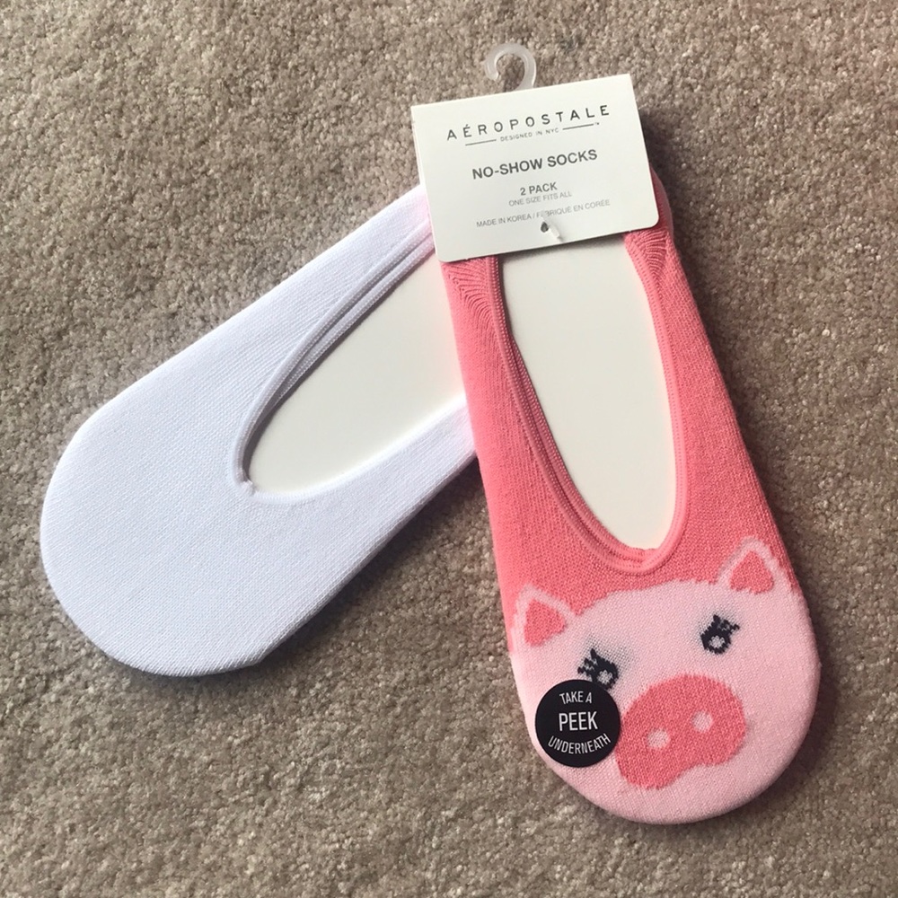 Aeropostale No-Show socks (2 pair)
